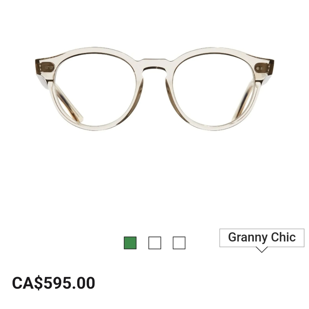 Cutler and Gross Glasses Frame